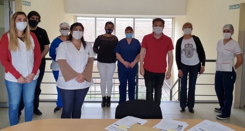 El Intendente sigue acompañando al personal de salud