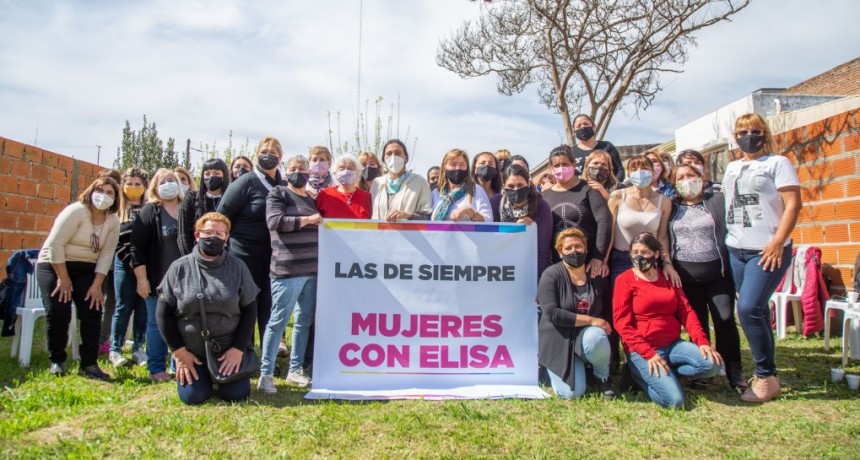 Mujeres militantes le dieron su apoyo a Elisa Abella