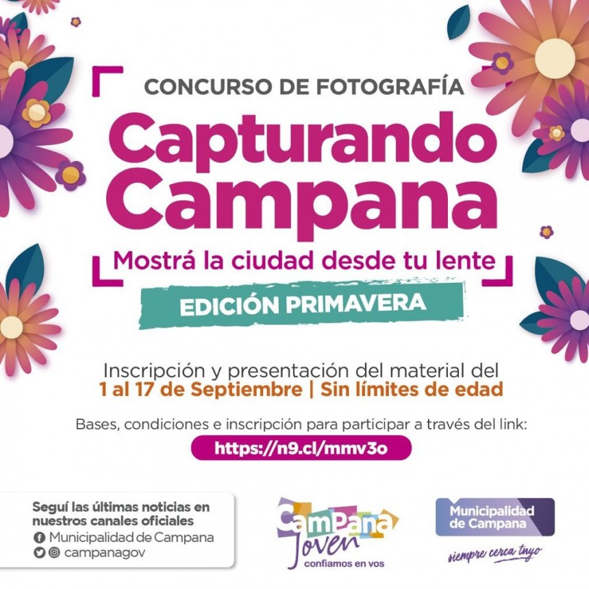 Se lanza la edición primavera del concurso de fotografía “Capturando Campana”