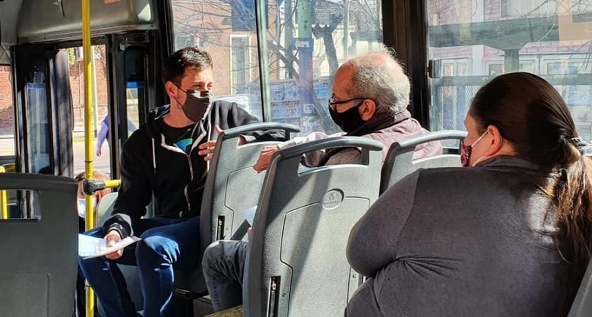 Alejo Sarna propuso reformar el transporte público de Campana