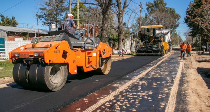   El barrio San Jacinto suma nuevas calles de asfalto 