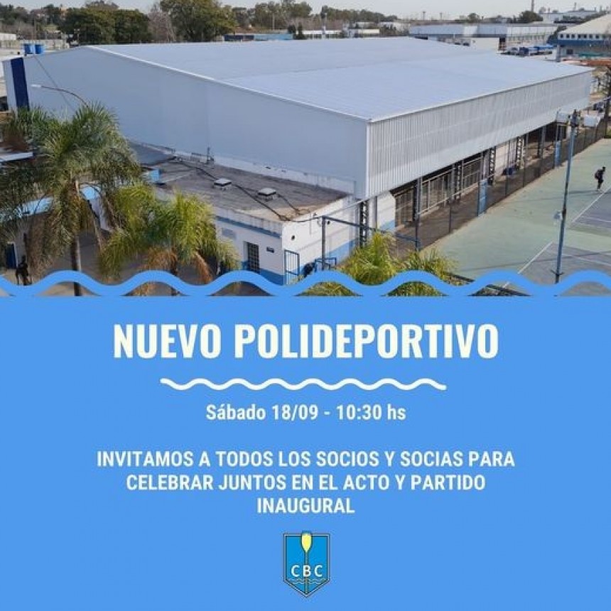 EL CAMPANA BOAT CLUB INAUGURA SU NUEVO POLIDEPORTIVO