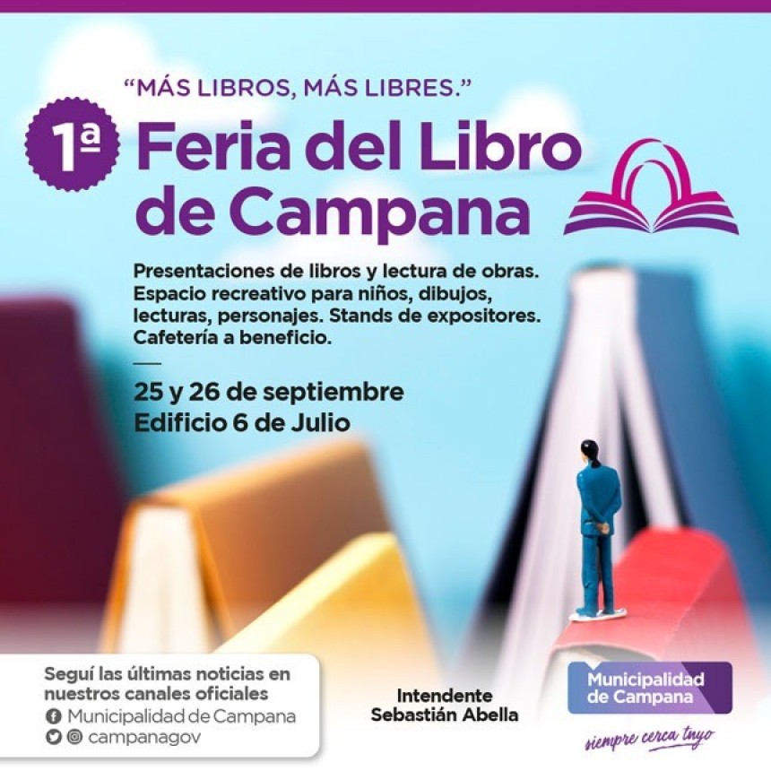 Hoy comienza la primera Feria del Libro de la ciudad