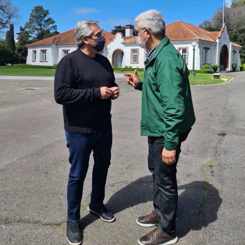 Julián Domínguez se reunió con Alberto Fernández y Juan Manzur 