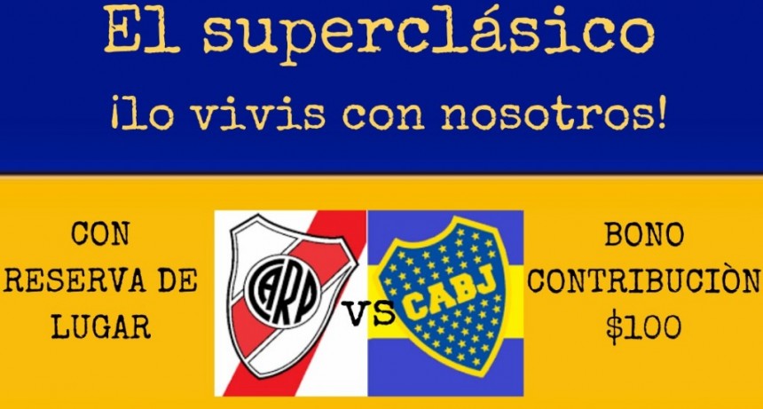 La Peña Campana es de Boca te invita a vivir el superclásico en el Club Alumni