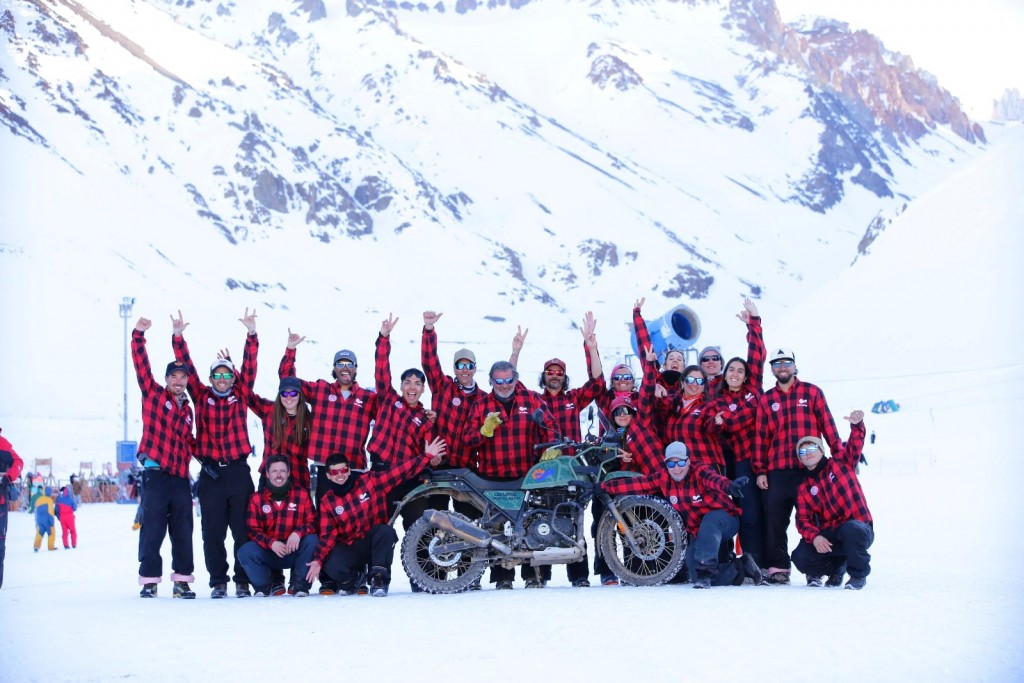 Royal Enfield, otro año en el invierno y la nieve de Las Leñas