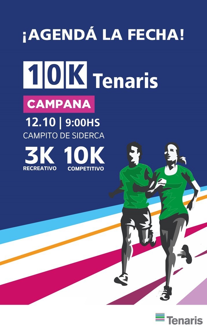 10K Tenaris: Llega la 20° edición de una de las carreras más convocantes de la provincia de Buenos Aires