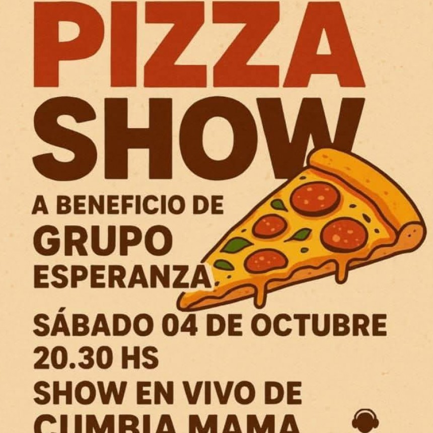 Se viene un nuevo Pizza Show en el Grupo Esperanza