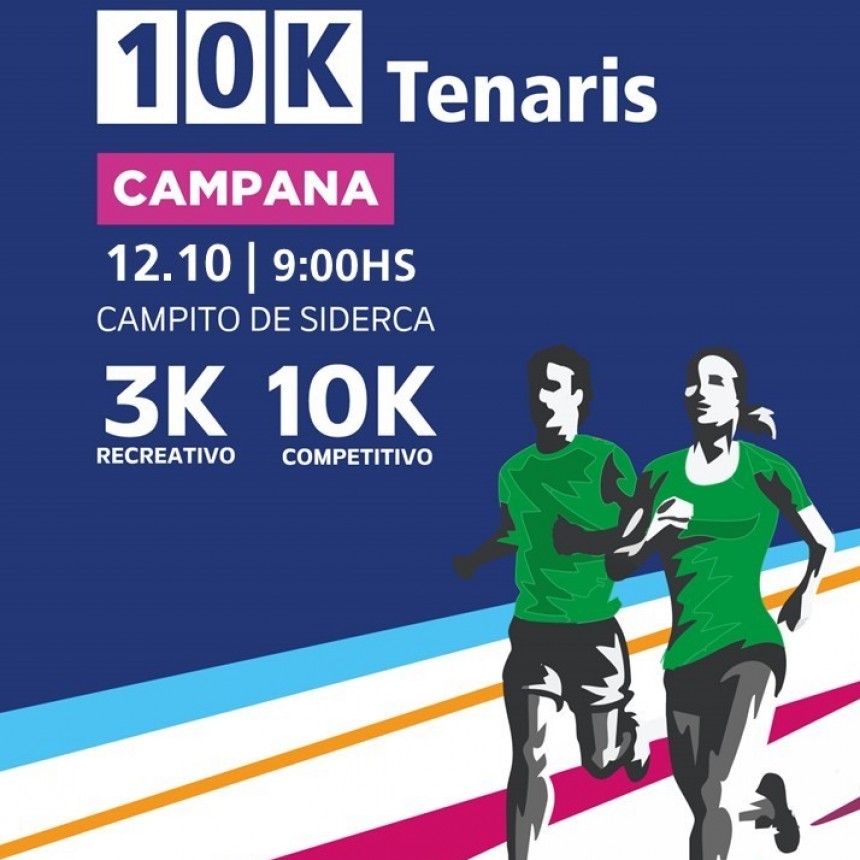 10K Tenaris: Llega la 20° edición de una de las carreras más convocantes de la provincia de Buenos Aires