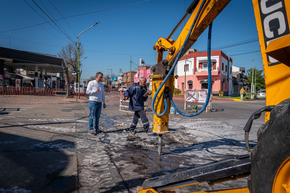 El Municipio avanza con el plan de bacheo de hormig&oacute;n para mejorar la circulaci&oacute;n