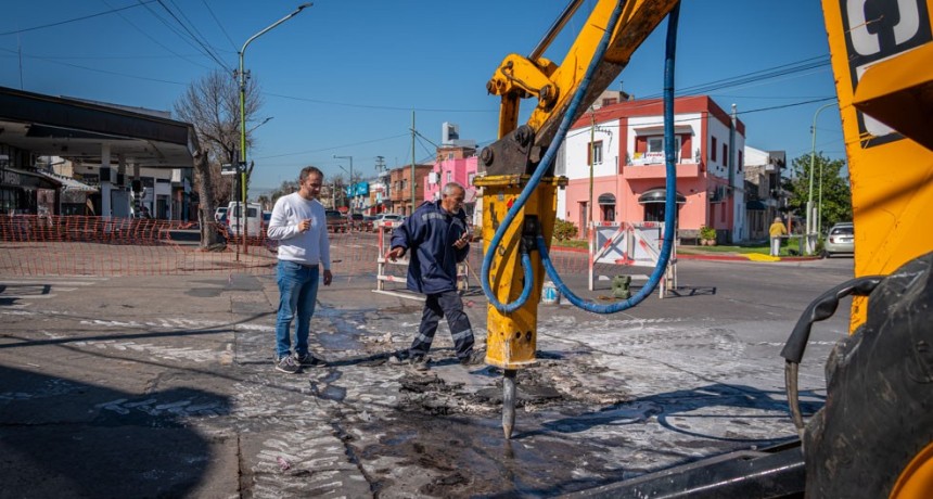 El Municipio avanza con el plan de bacheo de hormig&oacute;n para mejorar la circulaci&oacute;n