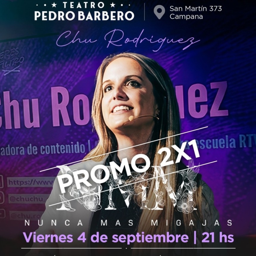 El Teatro Pedro Barbero presenta una variada cartelera para septiembre 