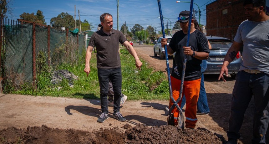 Cloacas en Las Campanas: comenzaron las conexiones domiciliarias en m&aacute;s de 50 casas del barrio
