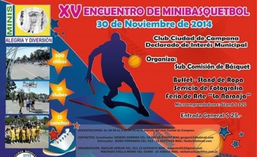 XV ENCUENTRO DE MINI BASQUETBOL CLUB CIUDAD DE CAMPANA