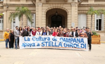 Fuerte respaldo de referentes culturales  a la candidatura de Stella Giroldi
