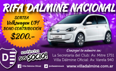 Sigue a la venta la &ldquo;Rifa D&aacute;lmine Nacional&rdquo;