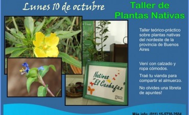 La Asociaci&oacute;n Patrimonio Natural  invita a su Taller de Plantas Nativas