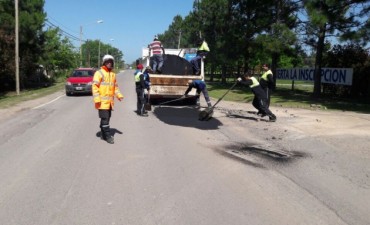 Se hicieron trabajos de bacheo en toda la extensi&oacute;n de la ruta 4 