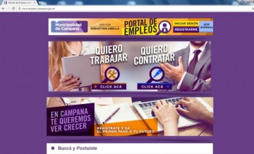 El Municipio present&oacute; el Portal de Empleo Campana