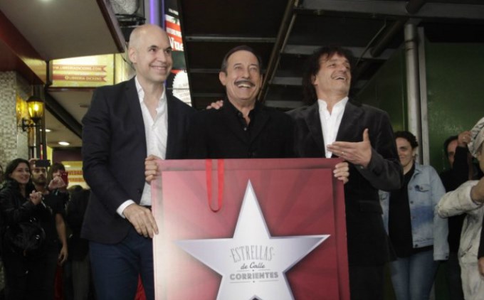 Francella tiene su estrella en calle Corrientes