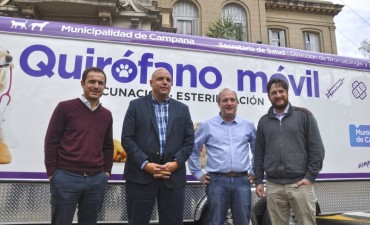 Por primera vez en su historia, Campana tiene un quir&oacute;fano m&oacute;vil para mascotas