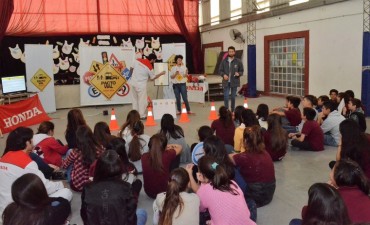 Abella acompa&ntilde;&oacute; una nueva actividad del programa &ldquo;Pacto Vial&rdquo;