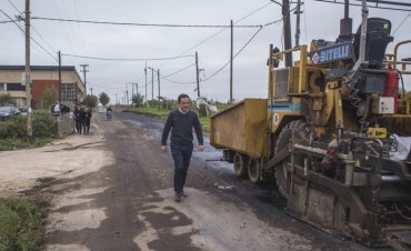 Se retomaron los trabajos de repavimentaci&oacute;n de la Vigalondo 