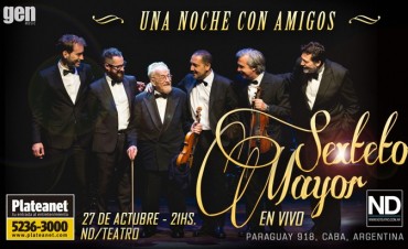 EL CONJUNTO DE TANGO INSTRUMENTAL DE MAYOR SUCESO EN EL MUNDO, PRESENTA SU NUEVO ESPECT&Aacute;CULO... UNA NOCHE CON AMIGOS