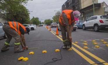Se colocan reductores de velocidad en el boulevard Dellepiane