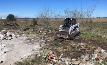 Limpian un importante predio ubicado en Colectora Sur 