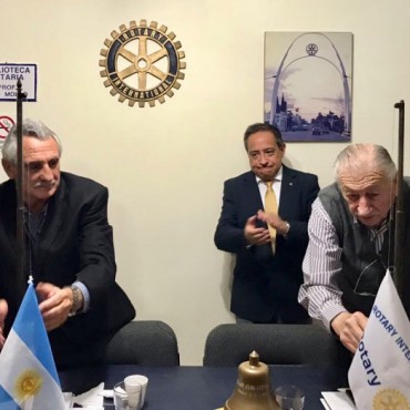 ROTARY CLUB CAMPANA  VISITA DEL GOBERNADOR DEL DISTRITO ROTARIO 4895 Y ENTREGA DE RECONOCIMIENTO SATO