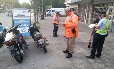 Secuestran 20 motos durante un operativo en la zona del Campito de Siderca