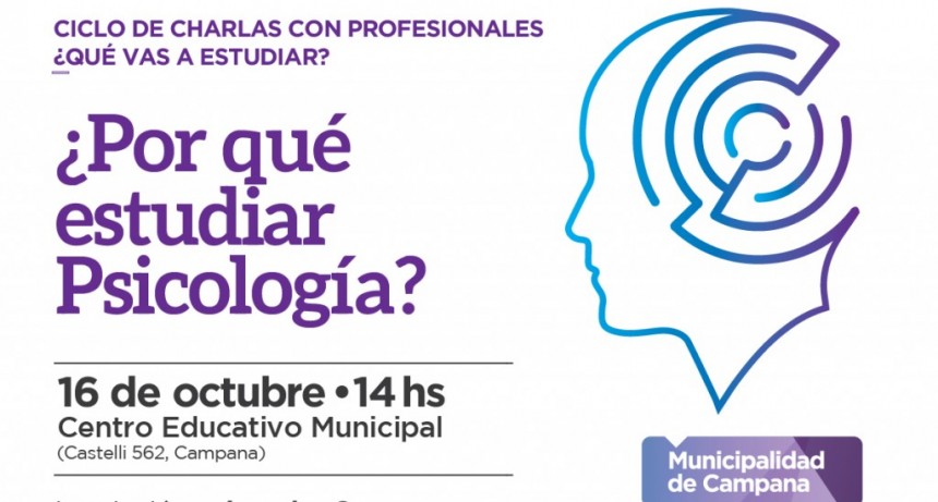 CBC: dictar&aacute;n la charla gratuita &ldquo;&iquest;Por qu&eacute; estudiar psicolog&iacute;a&rdquo;