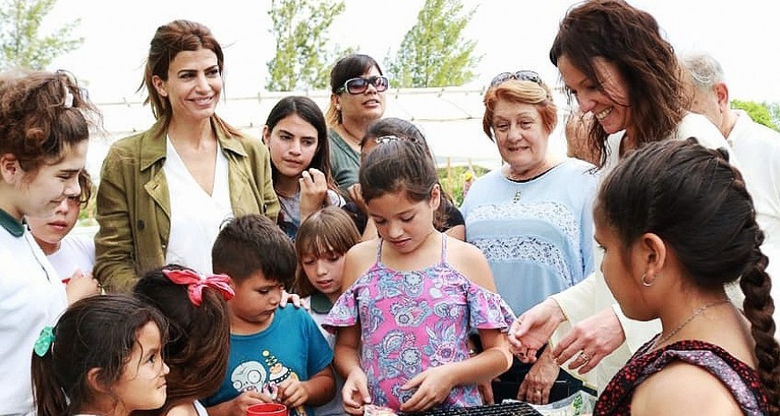 Awada y Stanley visitaron la ciudad para conocer el programa &ldquo;Semilla&rdquo;