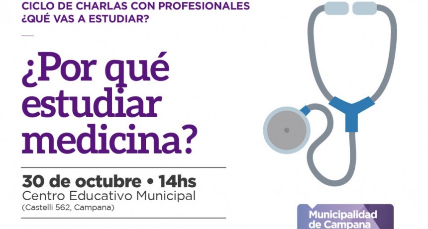 &ldquo;&iquest;Por qu&eacute; estudiar medicina?&rdquo;: contin&uacute;a abierta la inscripci&oacute;n para la charla gratuita