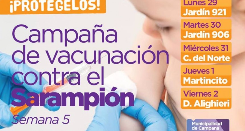 Vacuna contra el Sarampi&oacute;n: el m&oacute;vil sanitario seguir&aacute; recorriendo los jardines de infantes