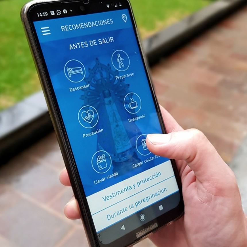 Para orientar a los participantes La Provincia habilit&oacute; nuevamente la aplicaci&oacute;n para la Peregrinaci&oacute;n a Luj&aacute;n