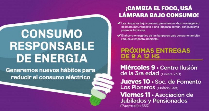 El Municipio informa c&oacute;mo sigue la entrega de l&aacute;mparas