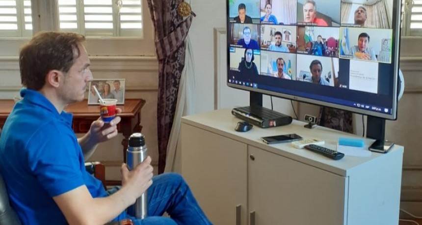 Con foco en la situación social, Abella tuvo una reunión virtual con el ministro Arroyo