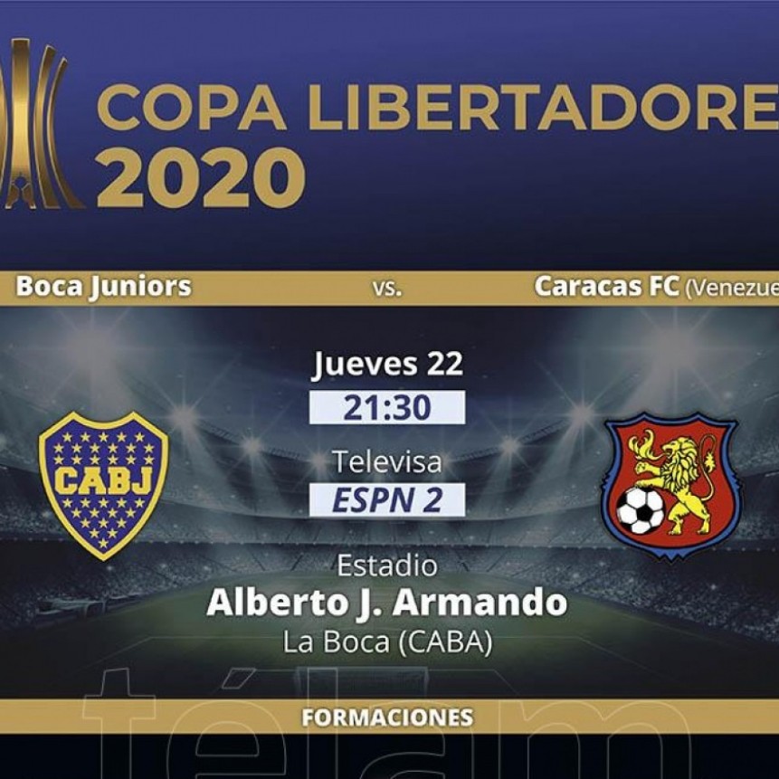 Boca Juniors cierra la fase de grupos ante Caracas