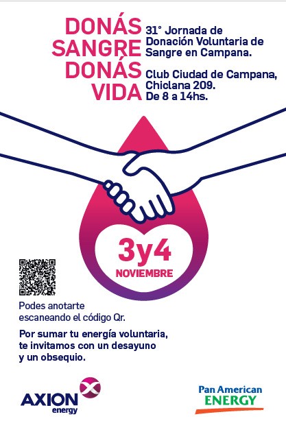 ¿Sabías que donando sangre podés salvar hasta 4 vidas? 