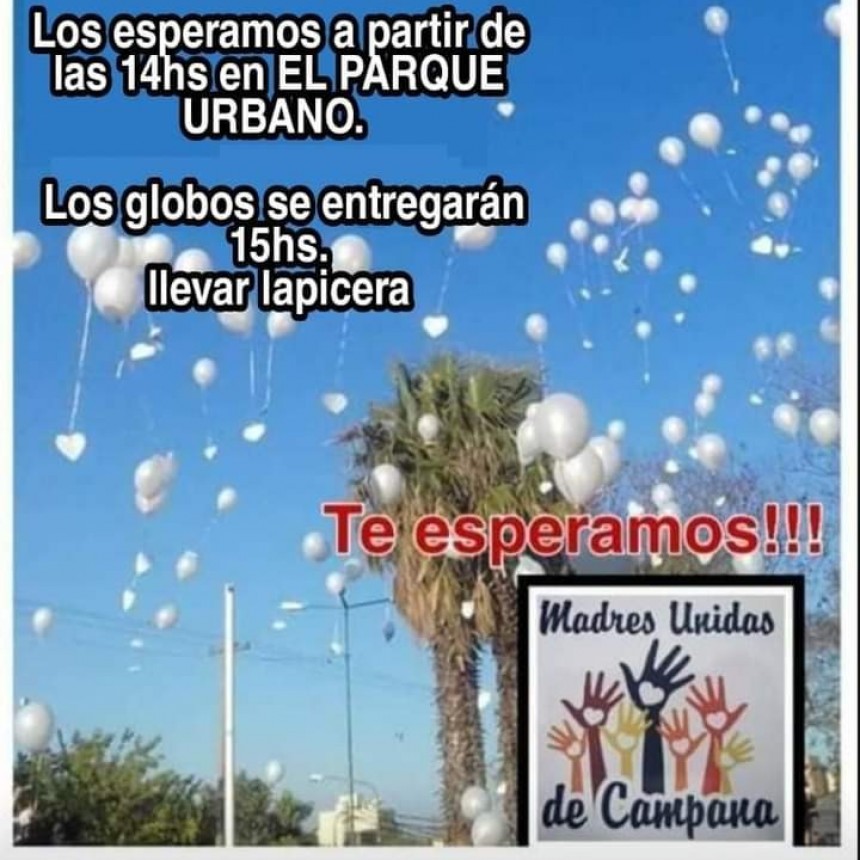 Madres Unidas realizará su tradicional suelta de globos con material biodegradable