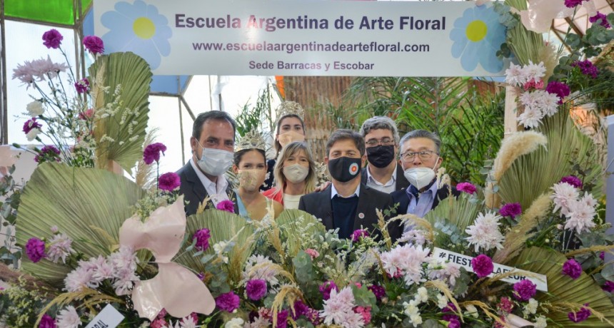 ESCOBAR : Kicillof visitó la 58° Fiesta Nacional de la Flor 