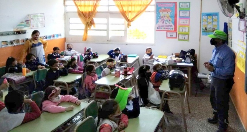 Volvieron las charlas de Educación Vial a las escuelas 