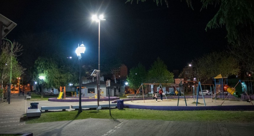 Nuevas luminarias LED en la Plaza España 