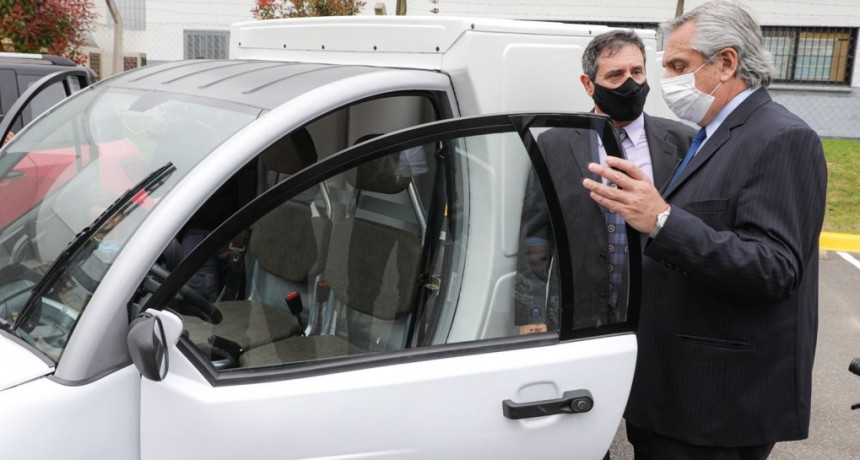 El Presidente visitó la planta de la empresa Toyota, donde se anunció la presentación del proyecto de Ley de Movilidad Sustentable