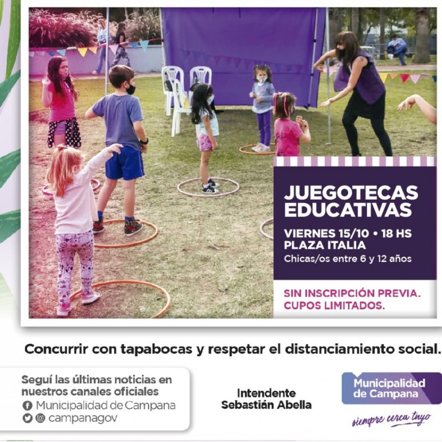 Con nuevas propuestas para los más chicos, vuelven las “Juegoteca Educativas”