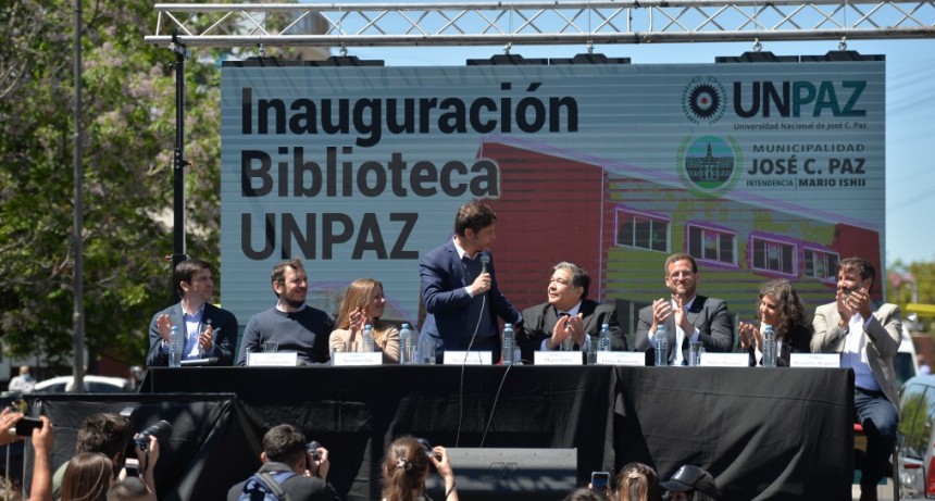 EDUCACIÓN  Kicillof participó de la inauguración del nuevo edificio de la Biblioteca Digital de la UNPAZ 