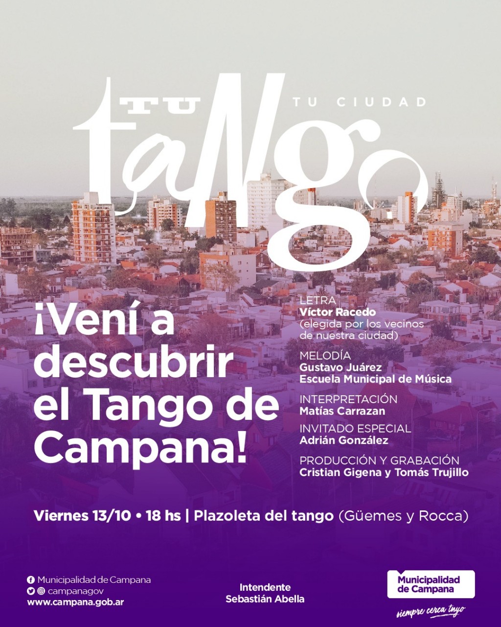 Campana ya tiene su tango y se presentará a la comunidad con un evento especial 