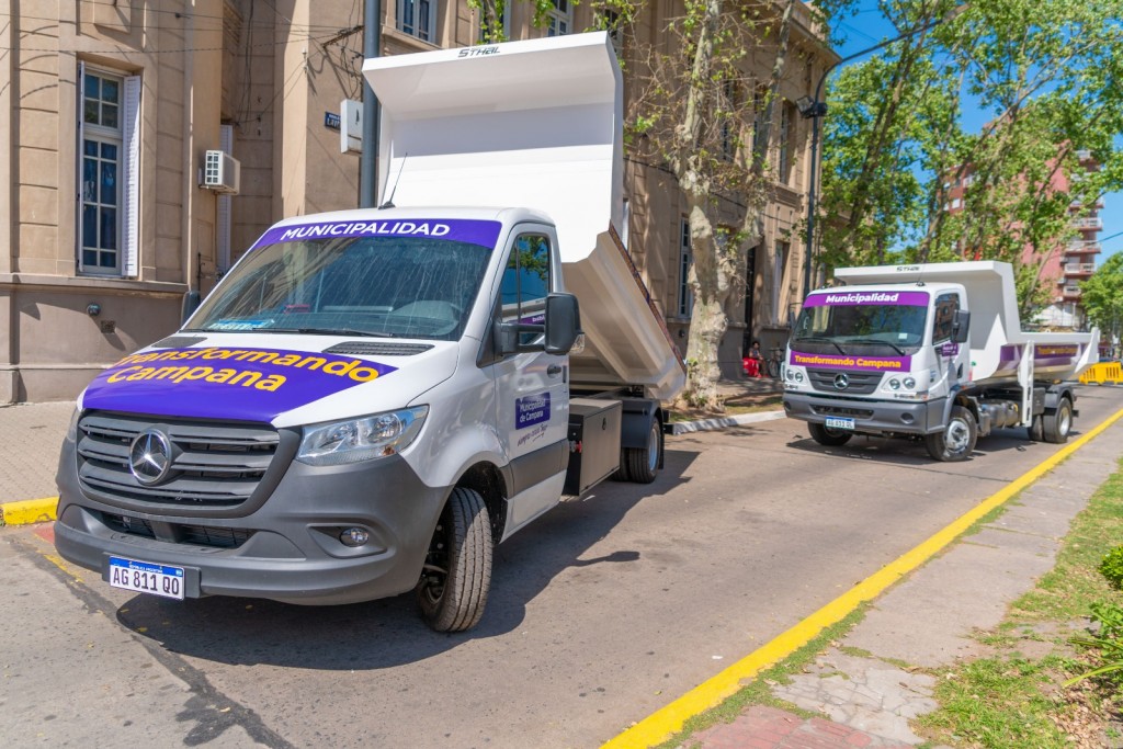 El Municipio incorporó nuevos vehículos para reforzar tareas de mantenimiento en la ciudad